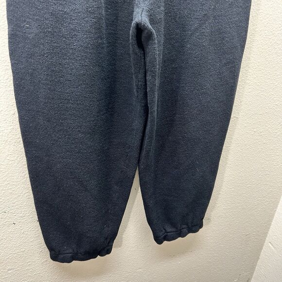 St John Black Santana Knit Pants Wide Leg Pull On Sz 4 Barrel Vintage Cropped - Picture 8 of 9